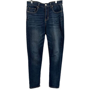 Aeropostale Womens 10 Short Skinny Jeans Dark Wash Stretch Denim Mid Rise 30x28